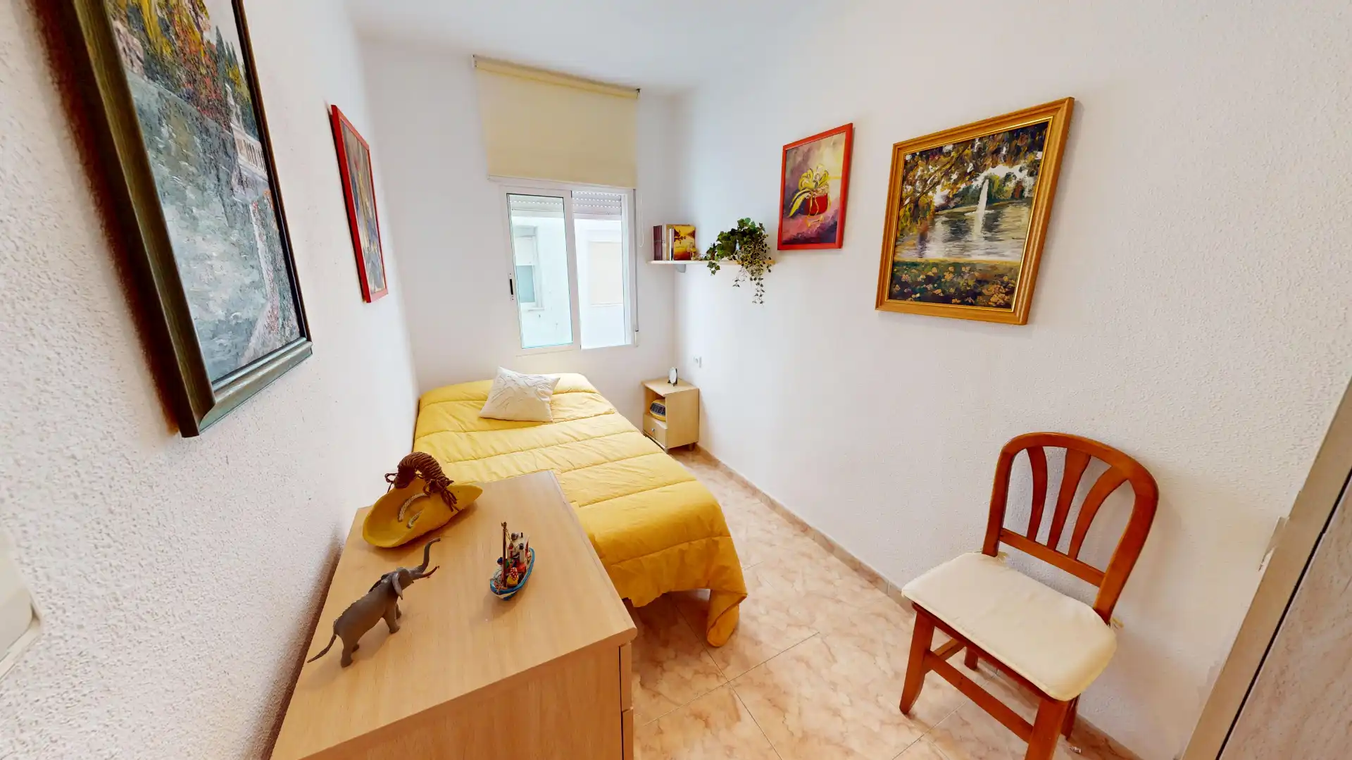 Bedroom of Flat for sale in Alicante / Alacant  with Air Conditioner, Furnished and Balcony