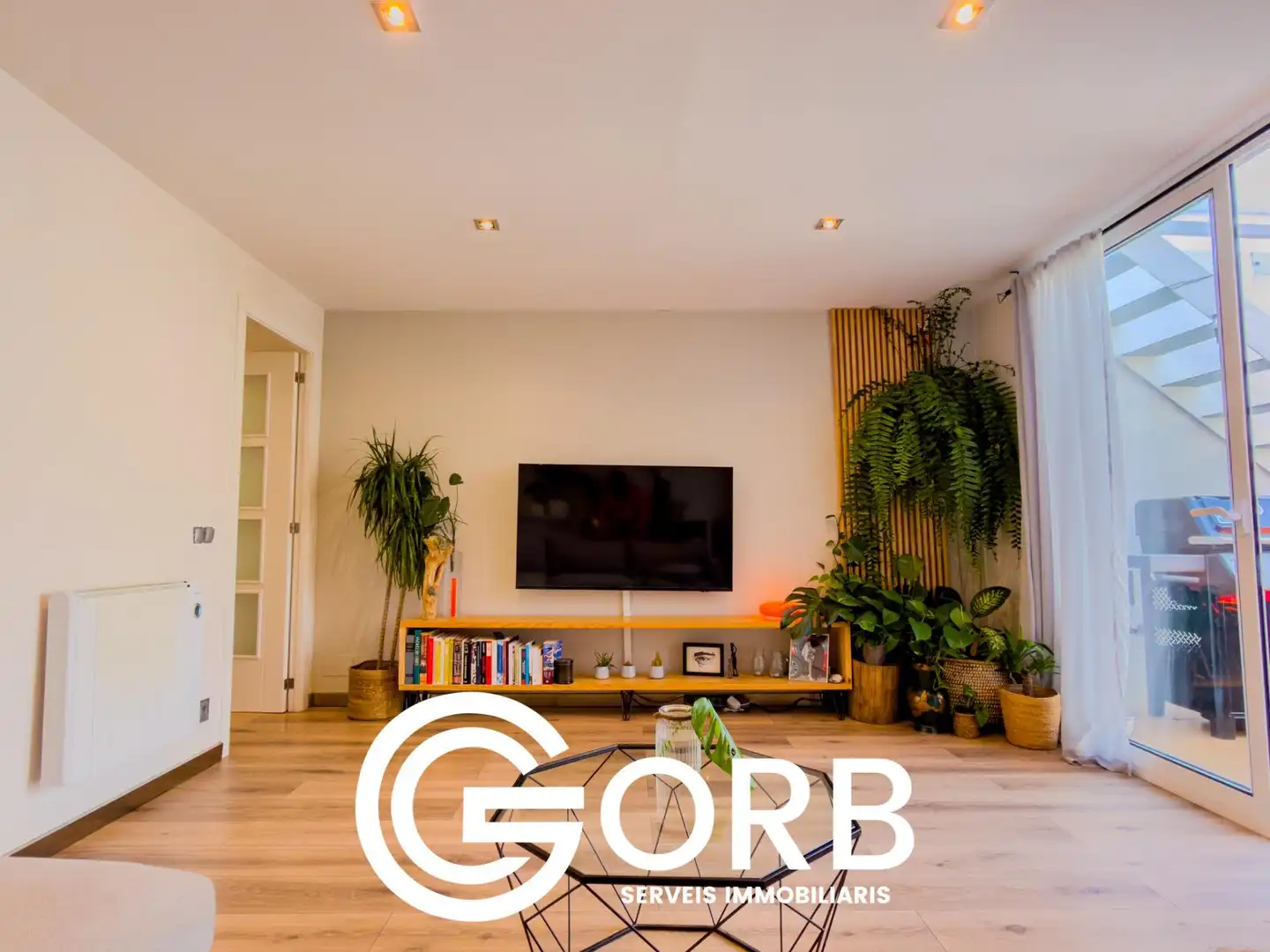 Sala de estar de Ático en venta en Mataró con Aire acondicionado, Calefacción y Terraza