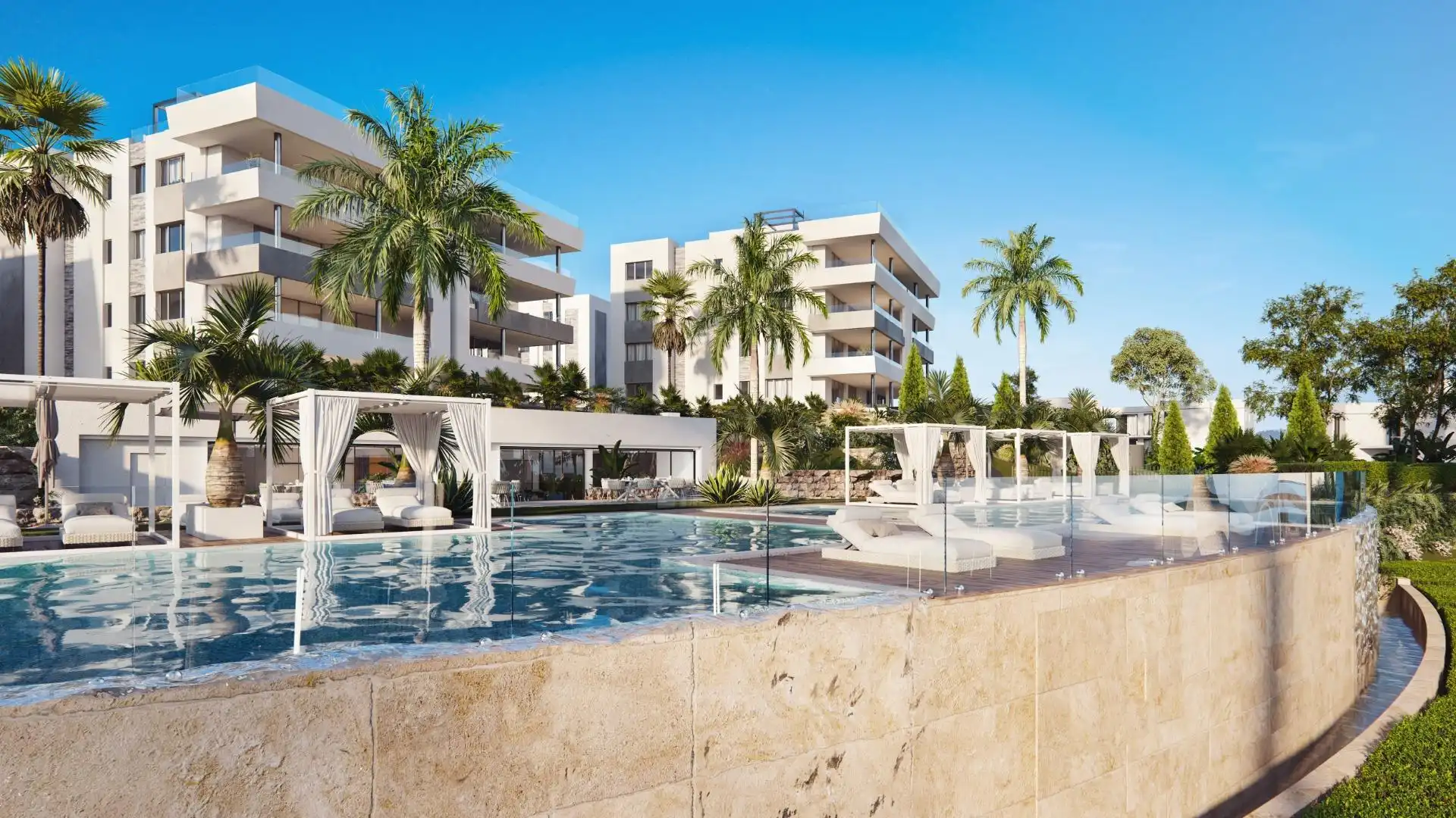 Piscina de Apartament en venda en Marbella amb Aire condicionat, Calefacció i Jardí privat