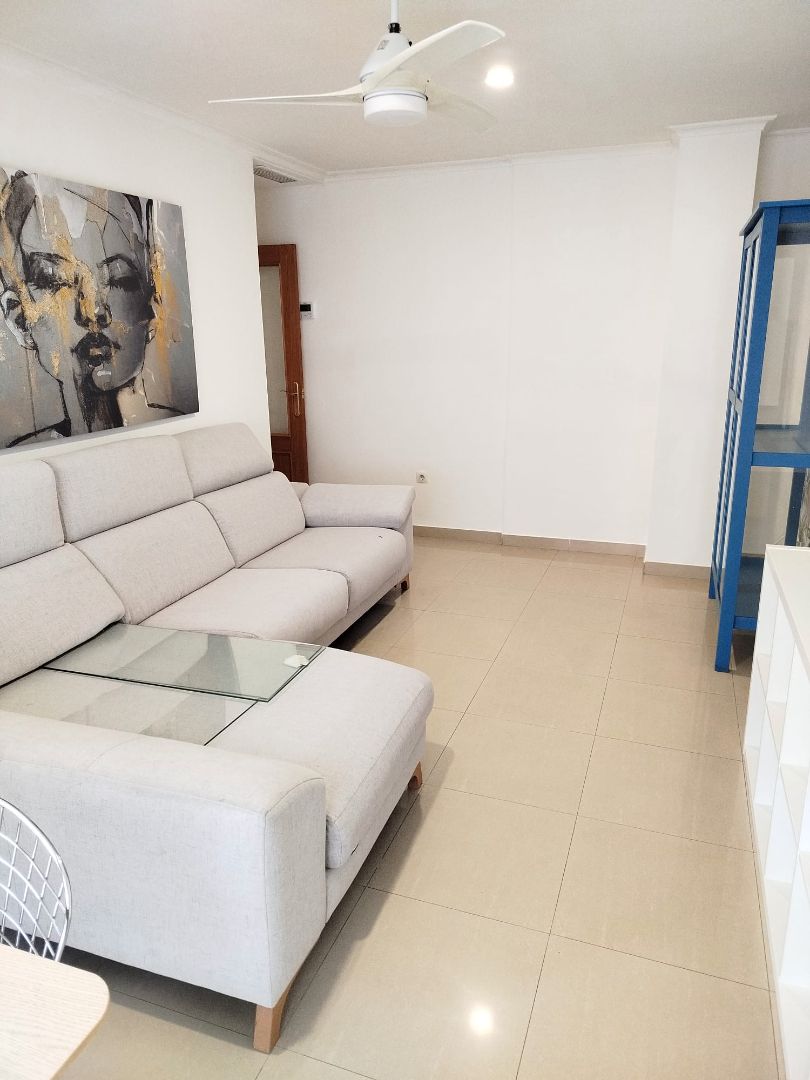 Sala d'estar de Pis de lloguer en Elche / Elx amb Aire condicionat i Moblat