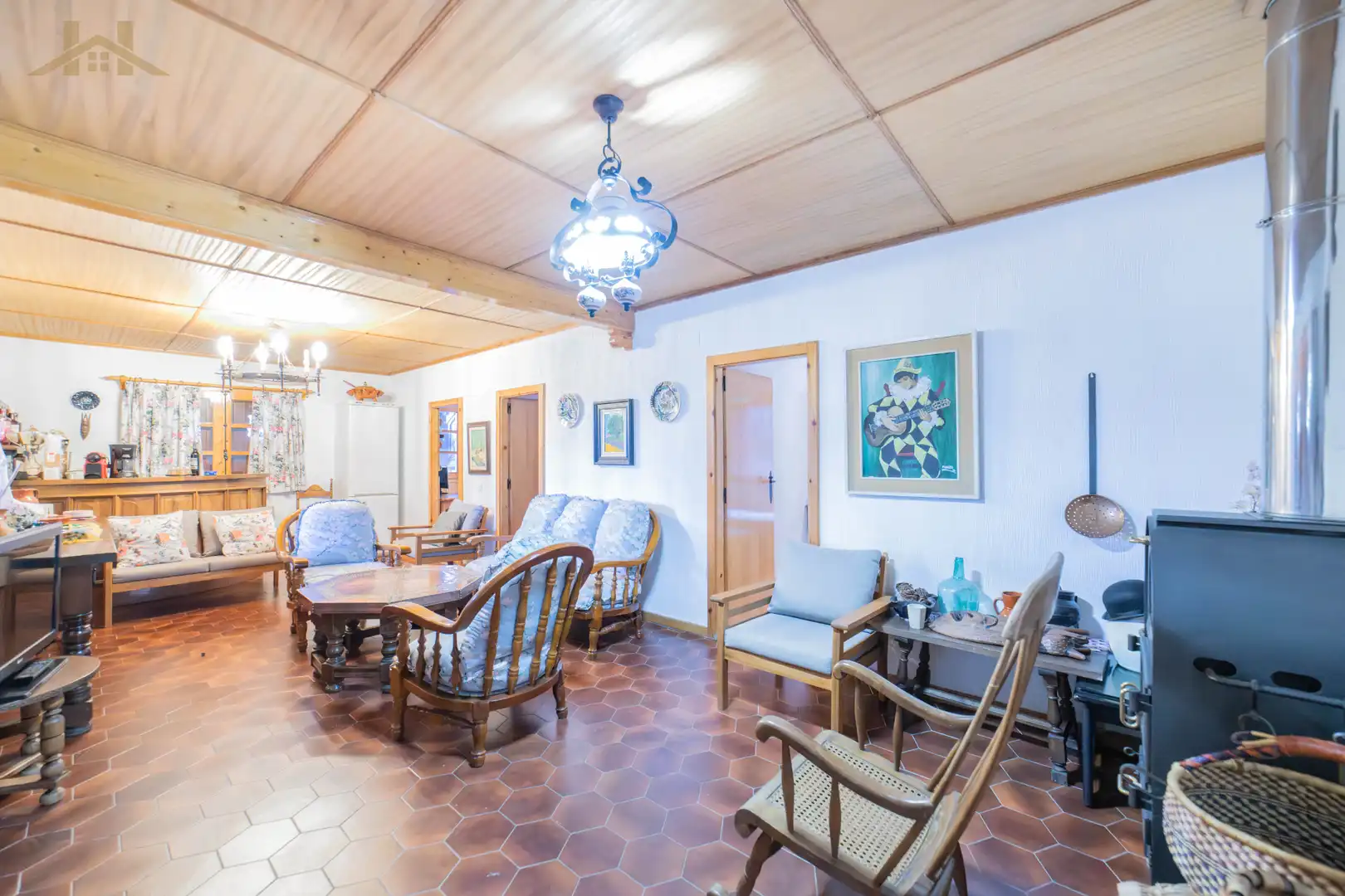 Sala de estar de Casa o chalet en venta en Collado Mediano con Calefacción, Jardín privado y Piscina