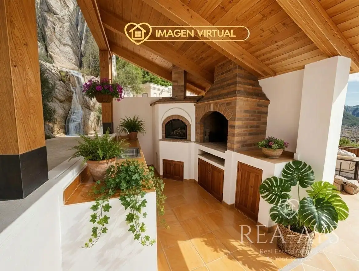 Terraza de Casa o chalet en venta en Vallirana con Aire acondicionado, Calefacción y Jardín privado