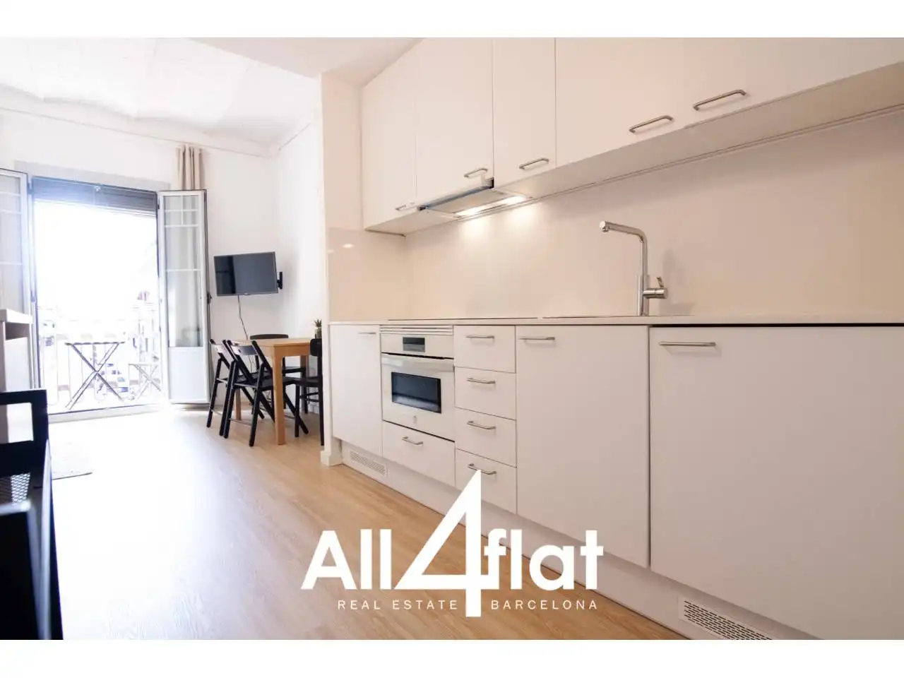 Vista exterior de Piso de alquiler en Barcelona con Aire acondicionado, Parquet y Amueblado
