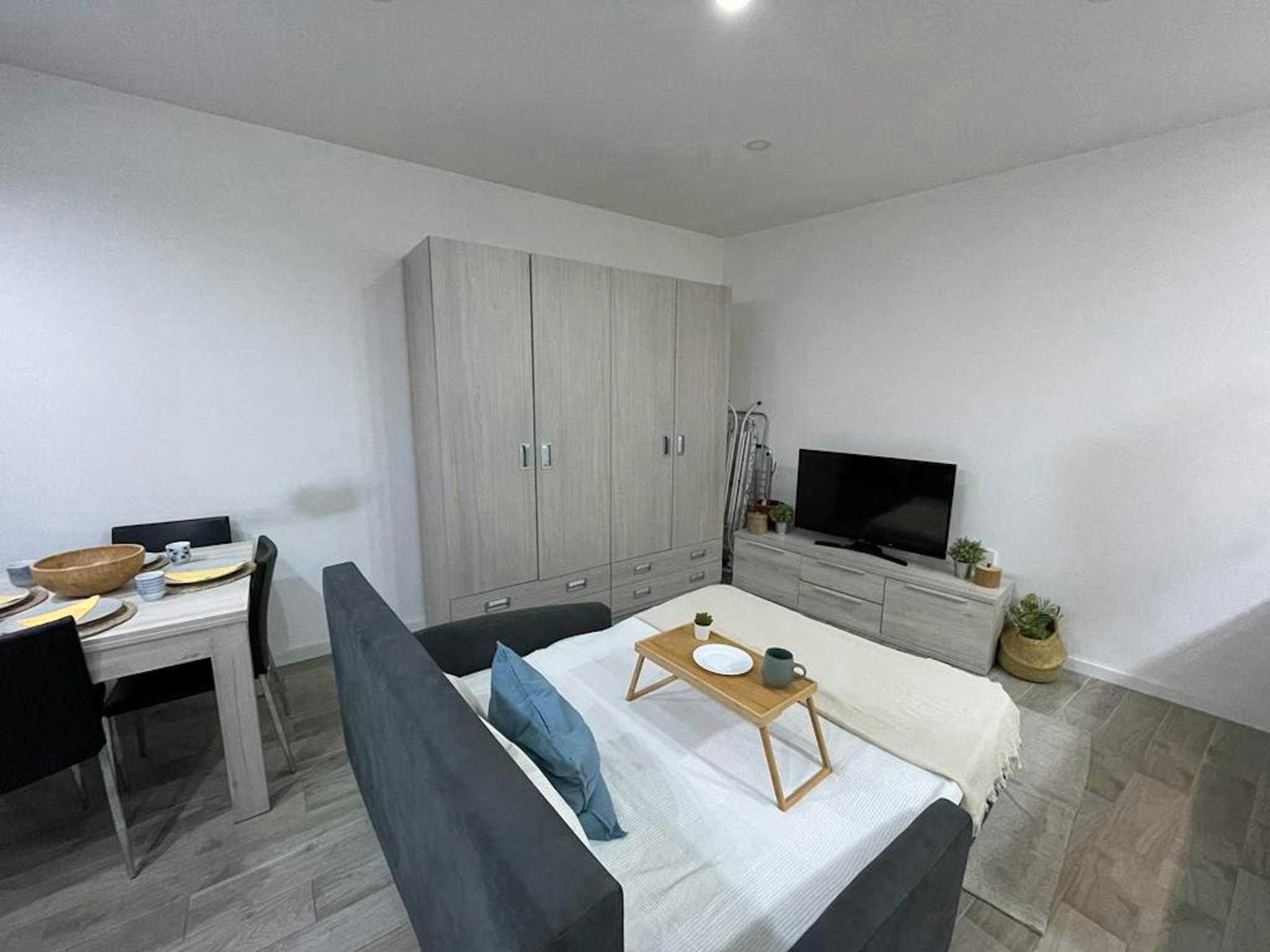 Bedroom of Flat to rent in  Madrid Capital  with Heating, Furnished and Washing machine
