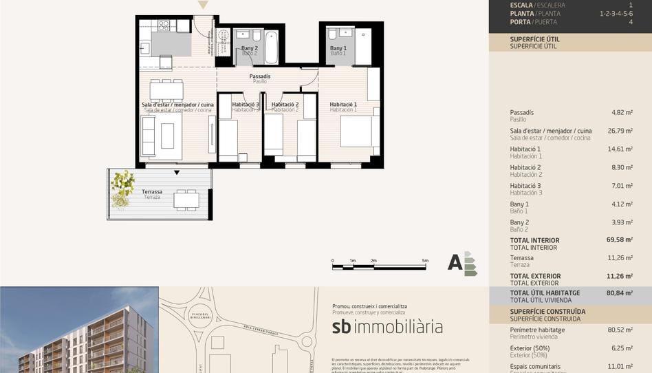 Foto 1 von Wohnung zum Verkauf in Avinguda de la Generalitat, 5p, Temple, Tarragona