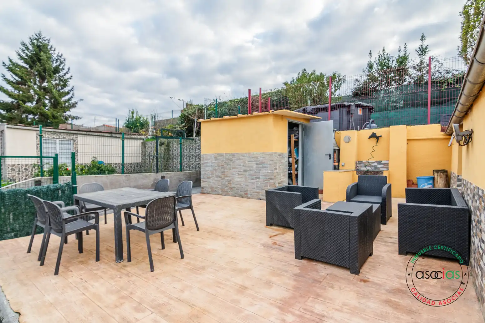 Terraza de Casa adosada en venta en Gijón  con Calefacción, Jardín privado y Parquet