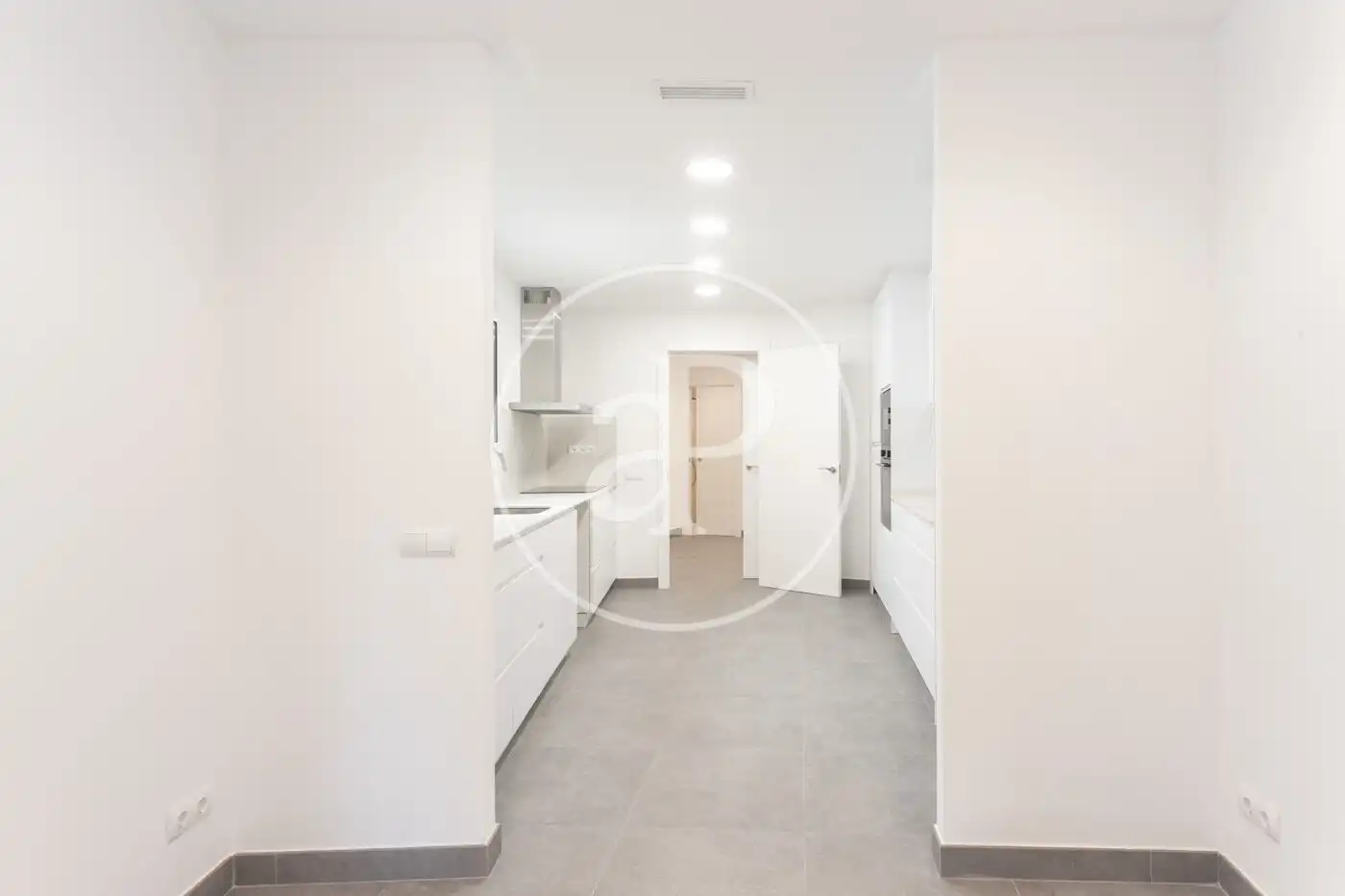 Cocina de Piso de alquiler en Barcelona con Aire acondicionado, Calefacción y Terraza