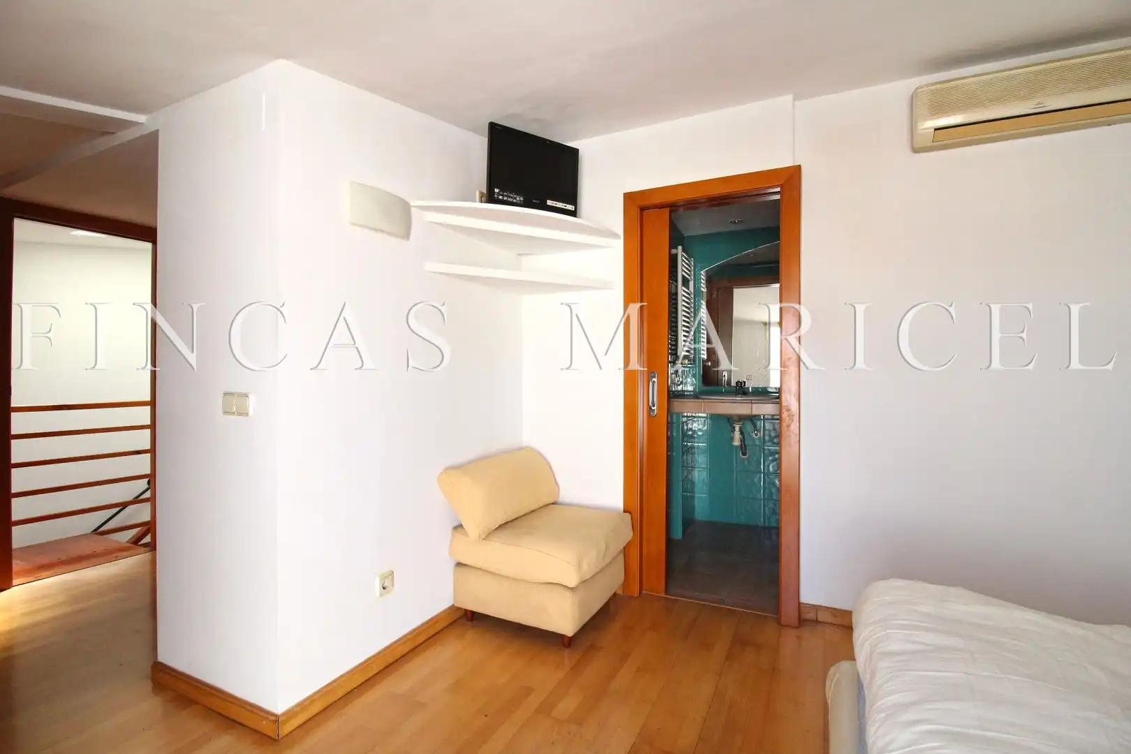 Bedroom of Attic for sale in Sitges  with Air Conditioner and Terrace