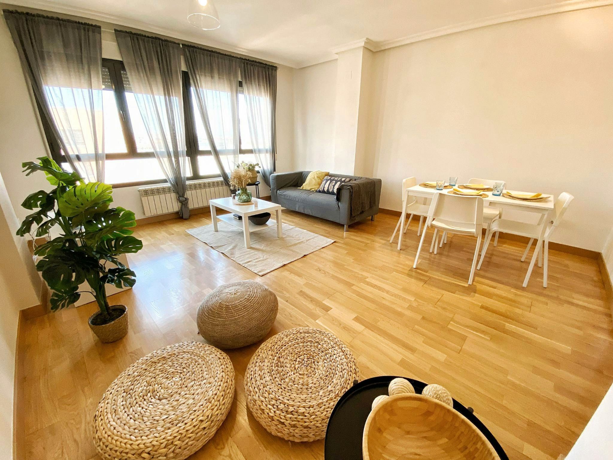 Living room of Flat to rent in  Madrid Capital  with Heating, Furnished and Washing machine