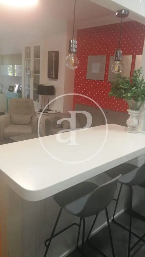 Esszimmer von Wohnung zur Miete in Valencia mit Klimaanlage, Möbliert und Balkon