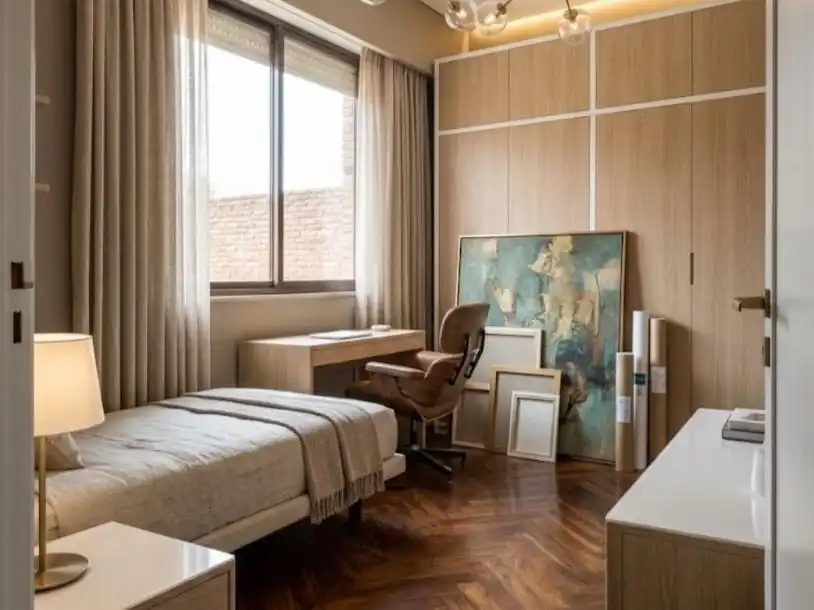 Bedroom of Flat for sale in  Madrid Capital  with Air Conditioner and Terrace