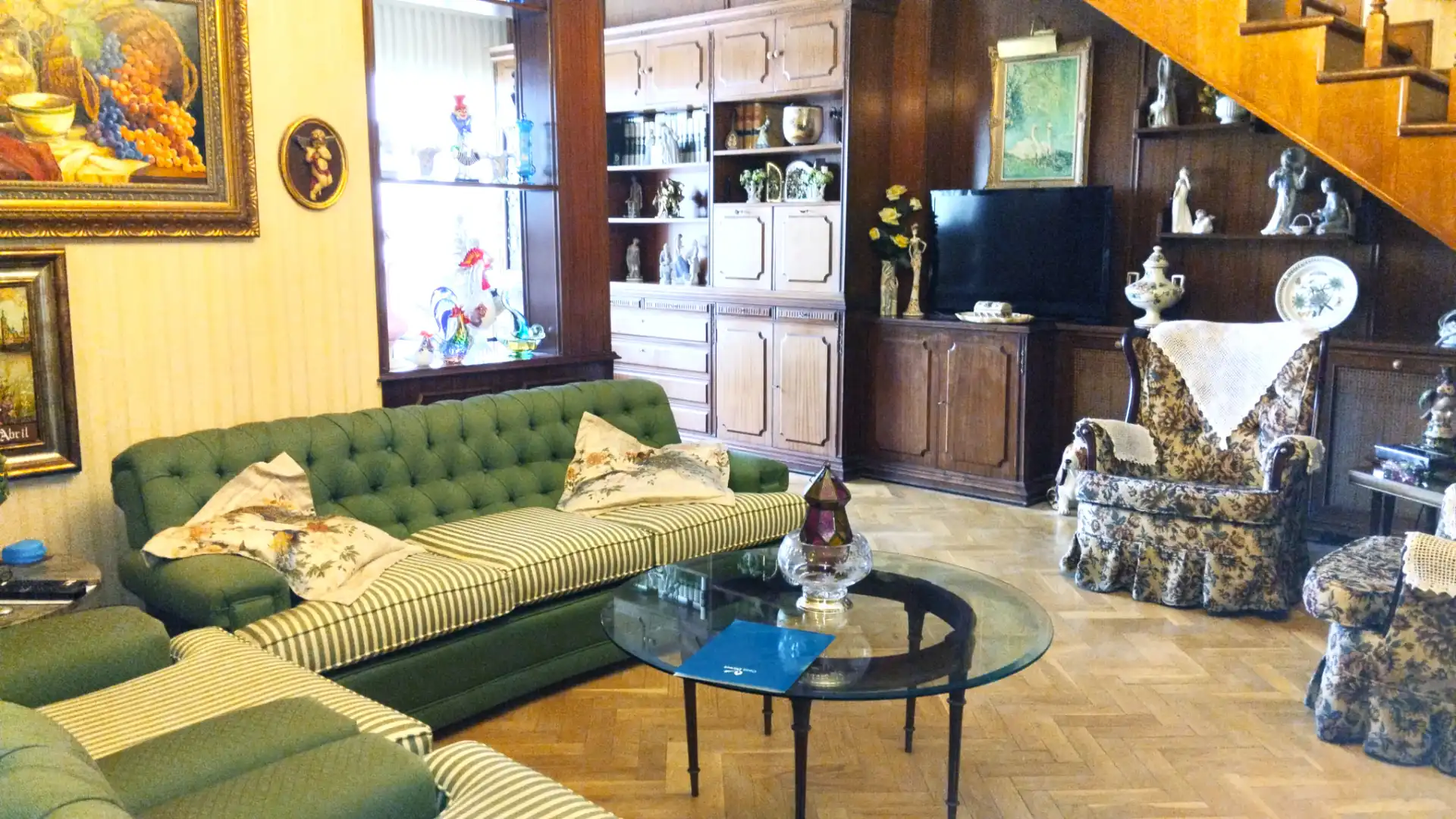 Sala de estar de Dúplex en venta en  Madrid Capital con Aire acondicionado, Calefacción y Parquet