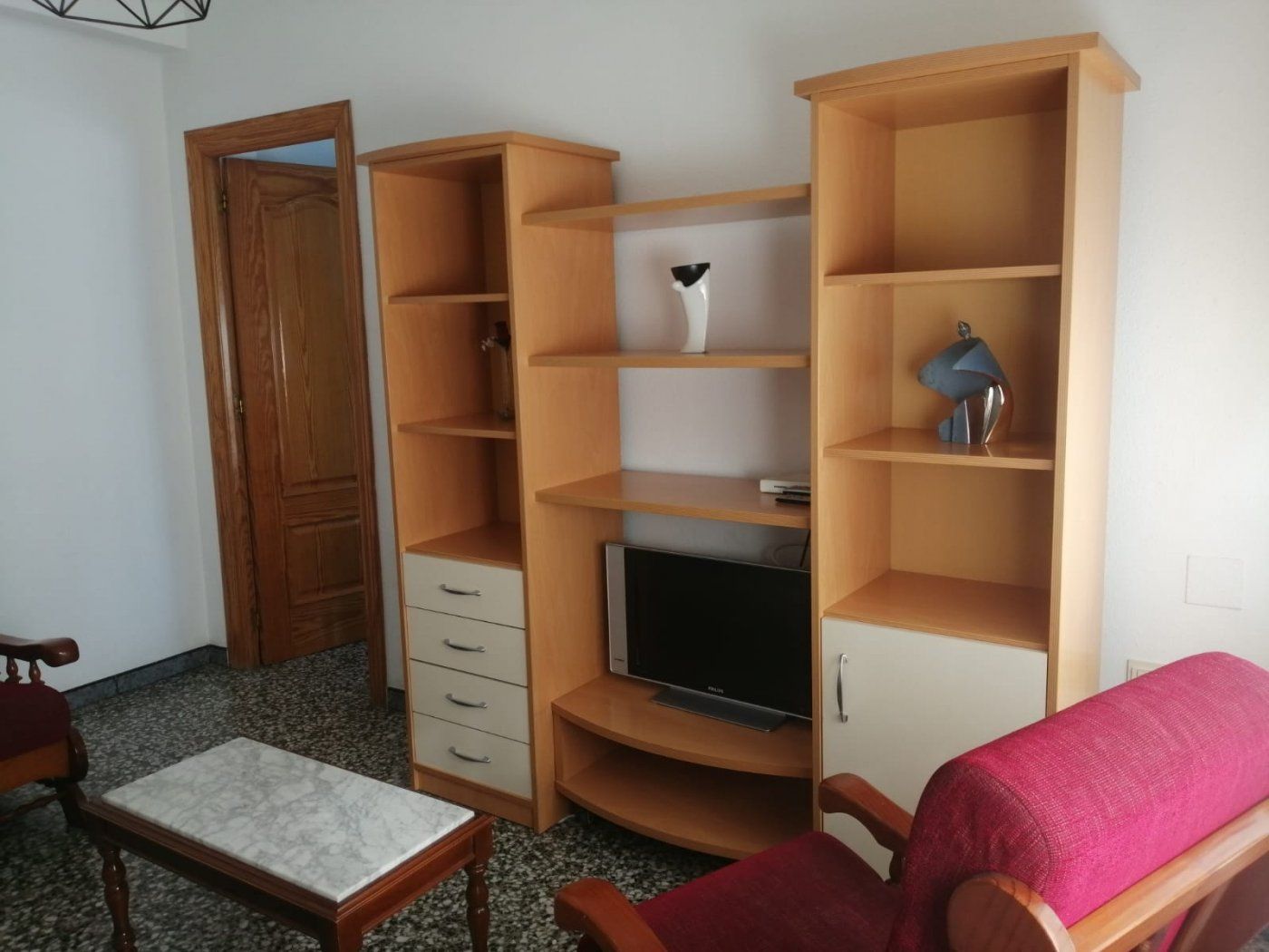 Sala d'estar de Pis de lloguer en  Almería Capital amb Terrassa i Balcó