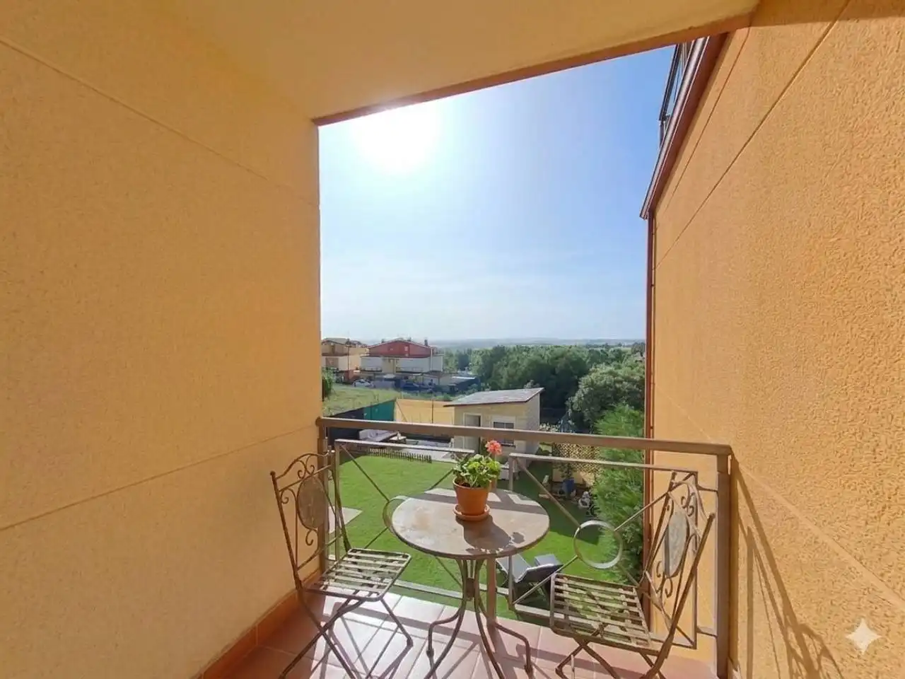 Balcony of Flat for sale in Valdorros  with Heating, Parquet flooring and Terrace