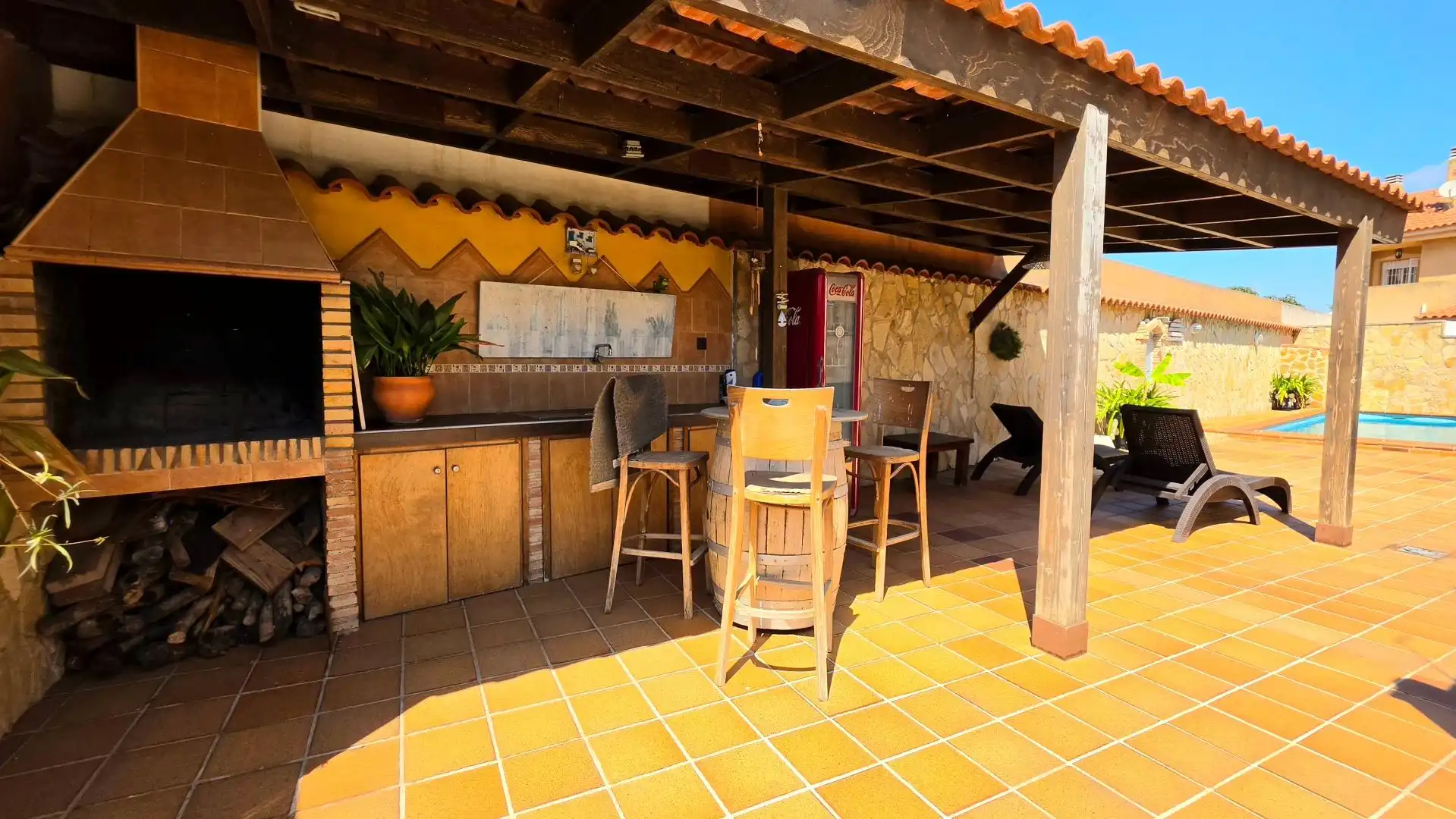 Terrassa de Casa o xalet en venda en La Unión amb Aire condicionat, Jardí privat i Terrassa