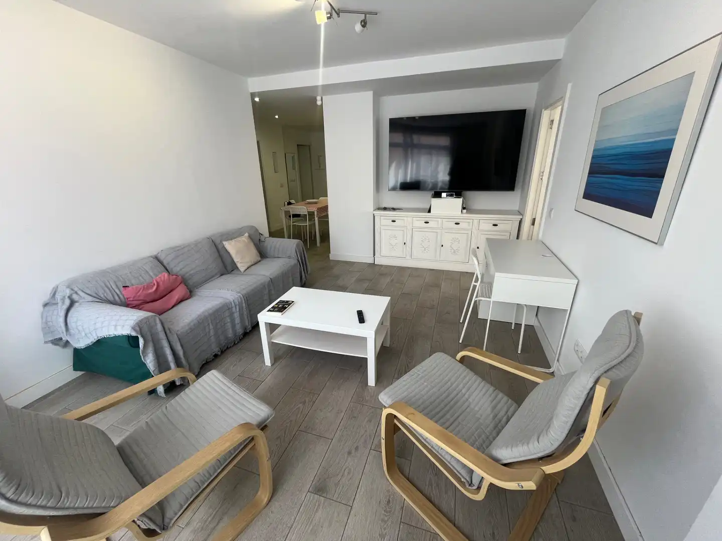 Sala de estar de Piso de alquiler en Las Palmas de Gran Canaria con Amueblado, Horno y Lavadora