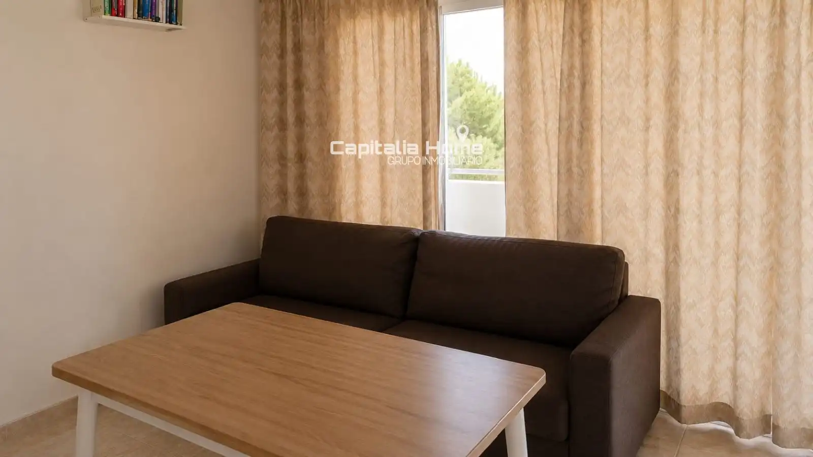 Wohnzimmer von Wohnung zum Verkauf in Sant Josep de sa Talaia mit Klimaanlage, Heizung und Schwimmbad
