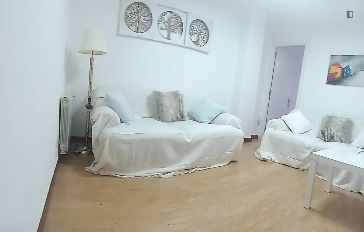 Living room of Apartments for rent in Madrid  with Air Conditioner, Heating and Furnished