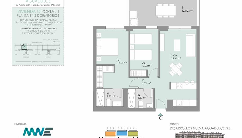 Photo 1 from new construction home in Flat for sale in Calle Puerto del Rosario, 3, Aguadulce Norte, Almería