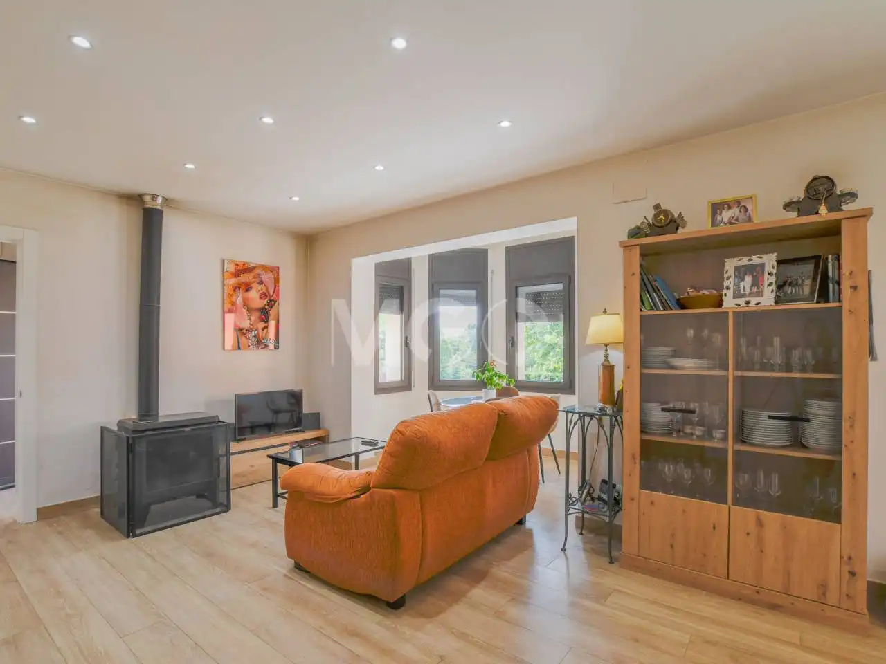 Sala de estar de Casa o chalet en venta en Les Masies de Voltregà con Parquet y Terraza