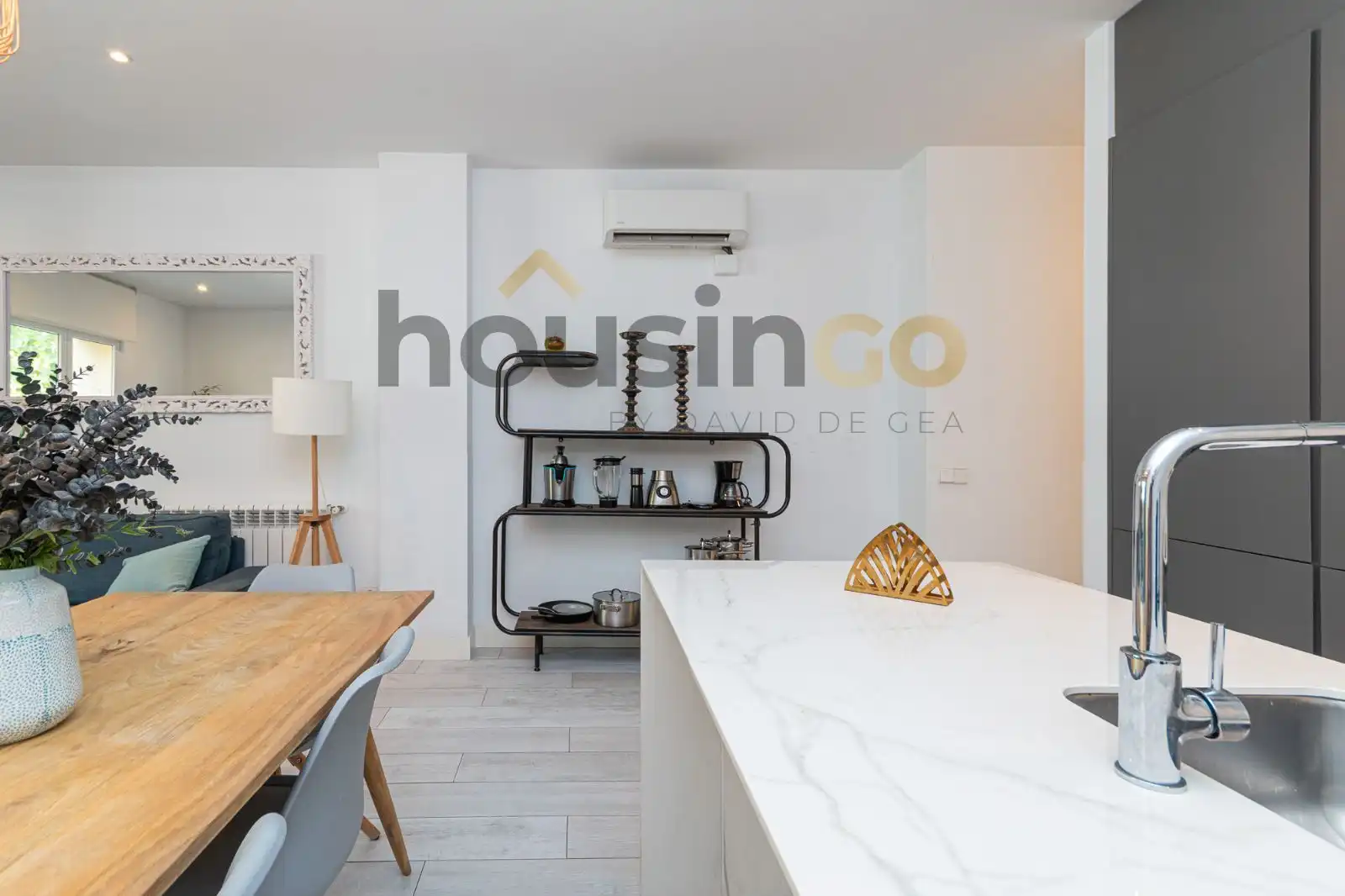 Kitchen of Flat for rent in Madrid  with Air Conditioner, Heating and Furnished