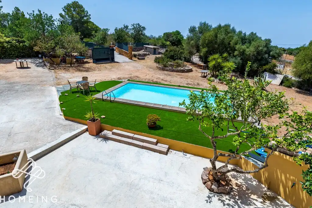 Swimming pool of Country homes for rent in Llucmajor  with Air Conditioner, Private garden and Swimming Pool