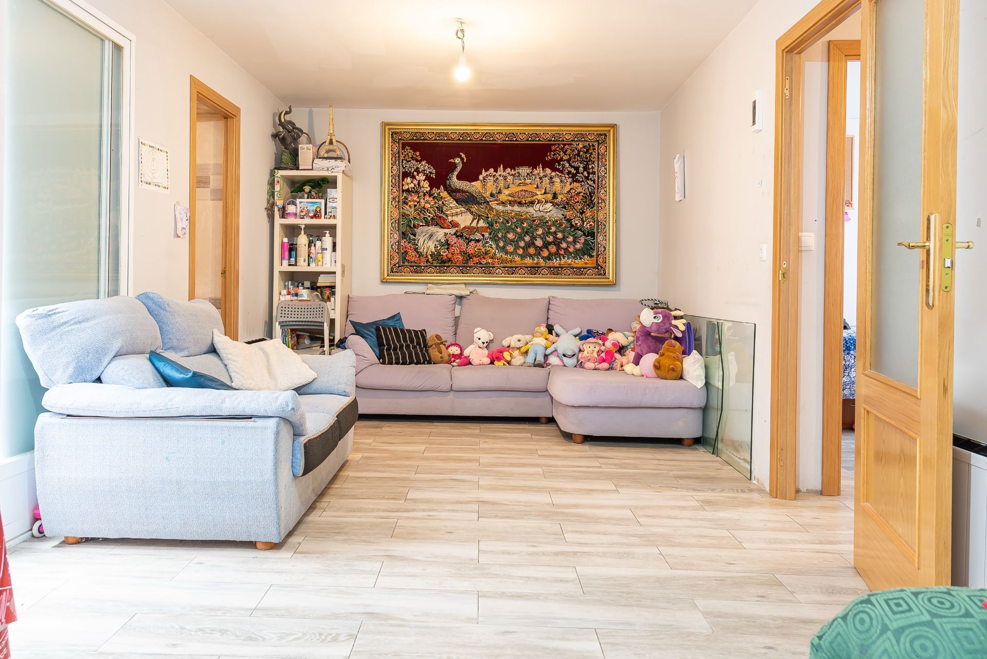 Sala d'estar de Casa adosada en venda en  Madrid Capital