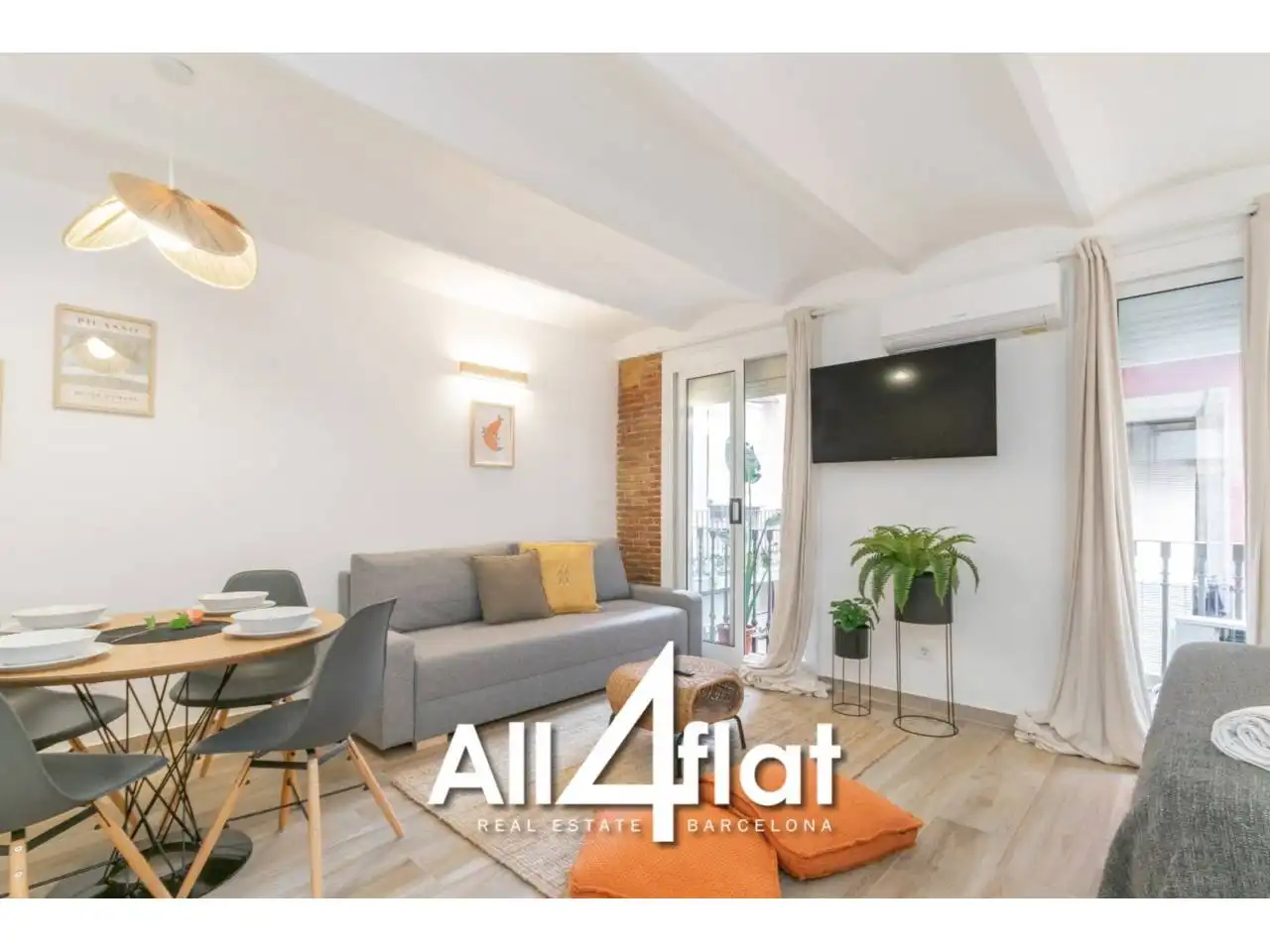Balcony of Flat for sale in Barcelona  with Air Conditioner, Furnished and Balcony