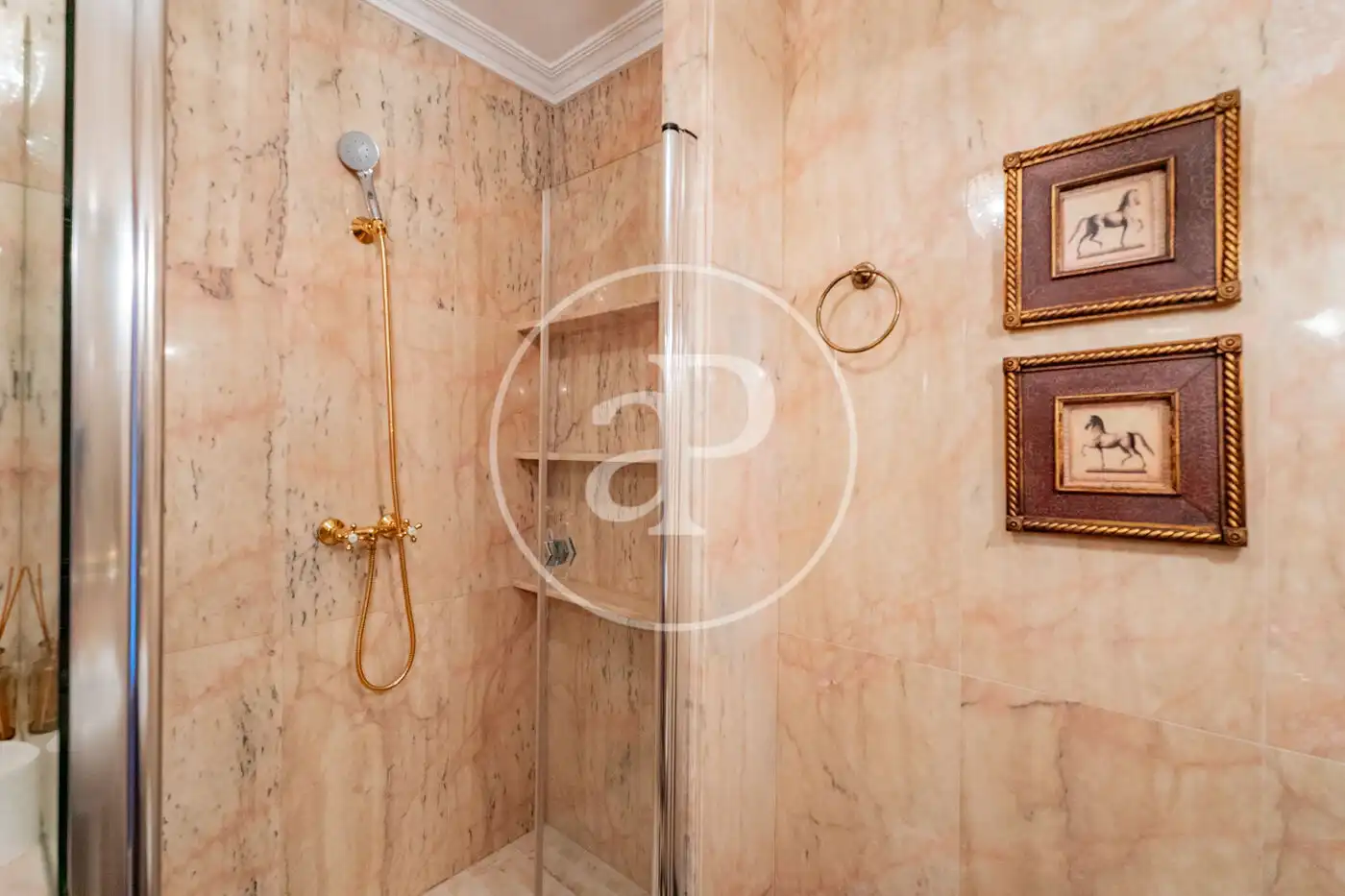 Baño de Piso de alquiler en Madrid con Aire acondicionado, Calefacción y Jardín privado