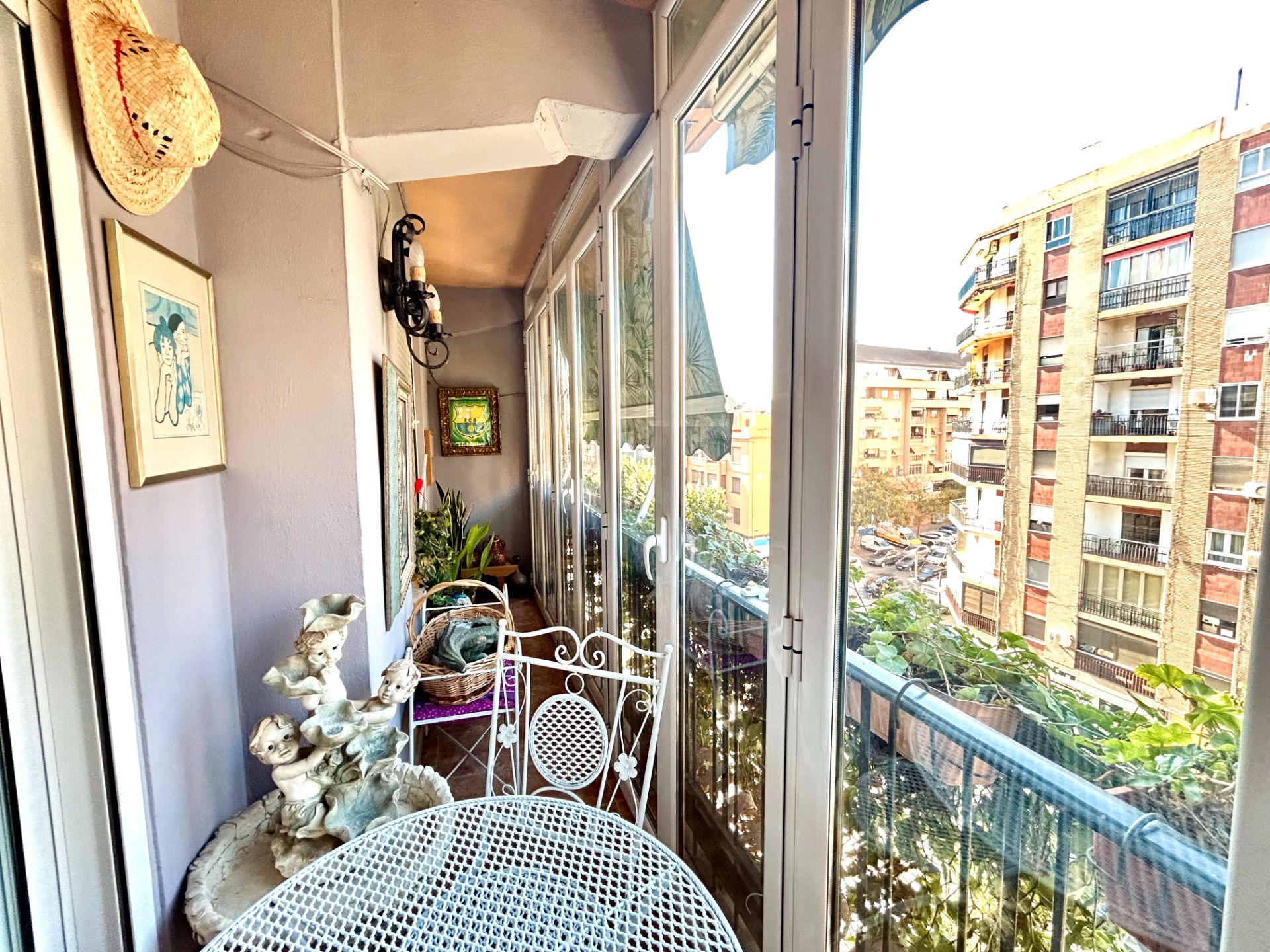 Balcony of Flat for sale in  Valencia Capital  with Furnished and Balcony