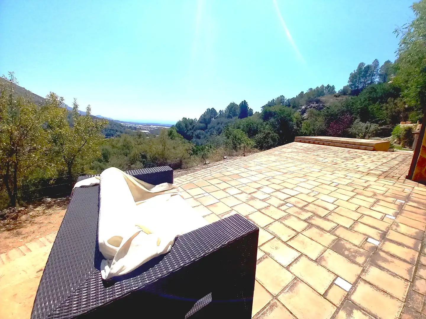 Terrasse von Haus oder Chalet zum Verkauf in El Castell de Guadalest mit Klimaanlage, Privatgarten und Terrasse