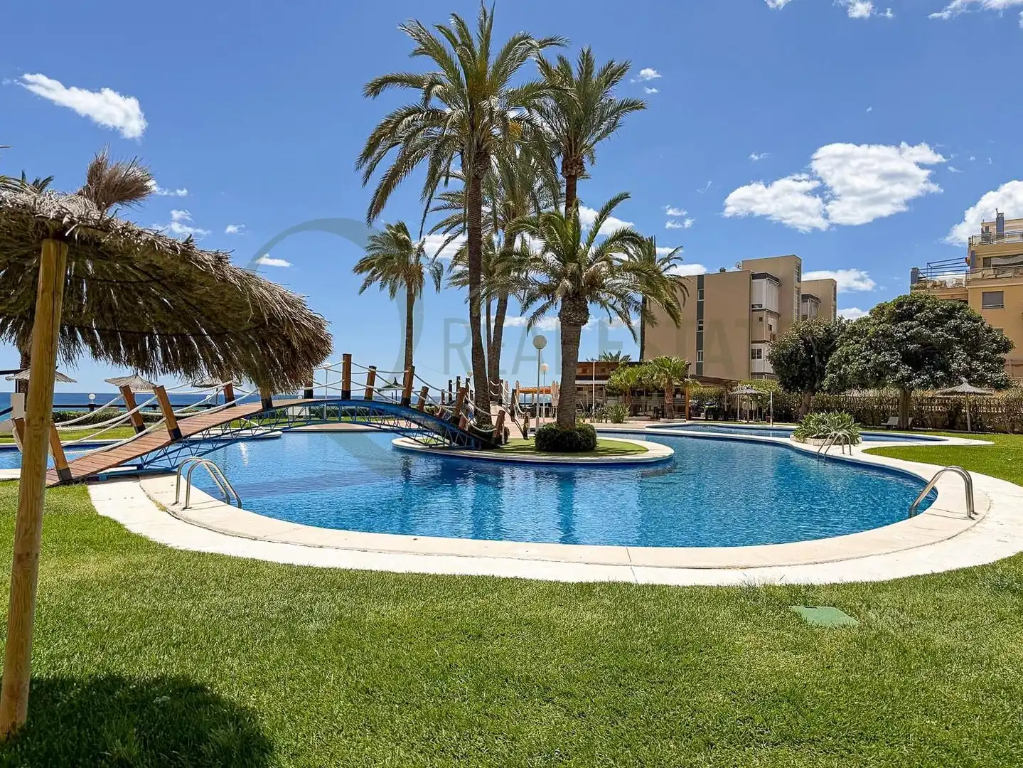 Swimming pool of Flat for sale in El Campello  with Air Conditioner, Heating and Private garden