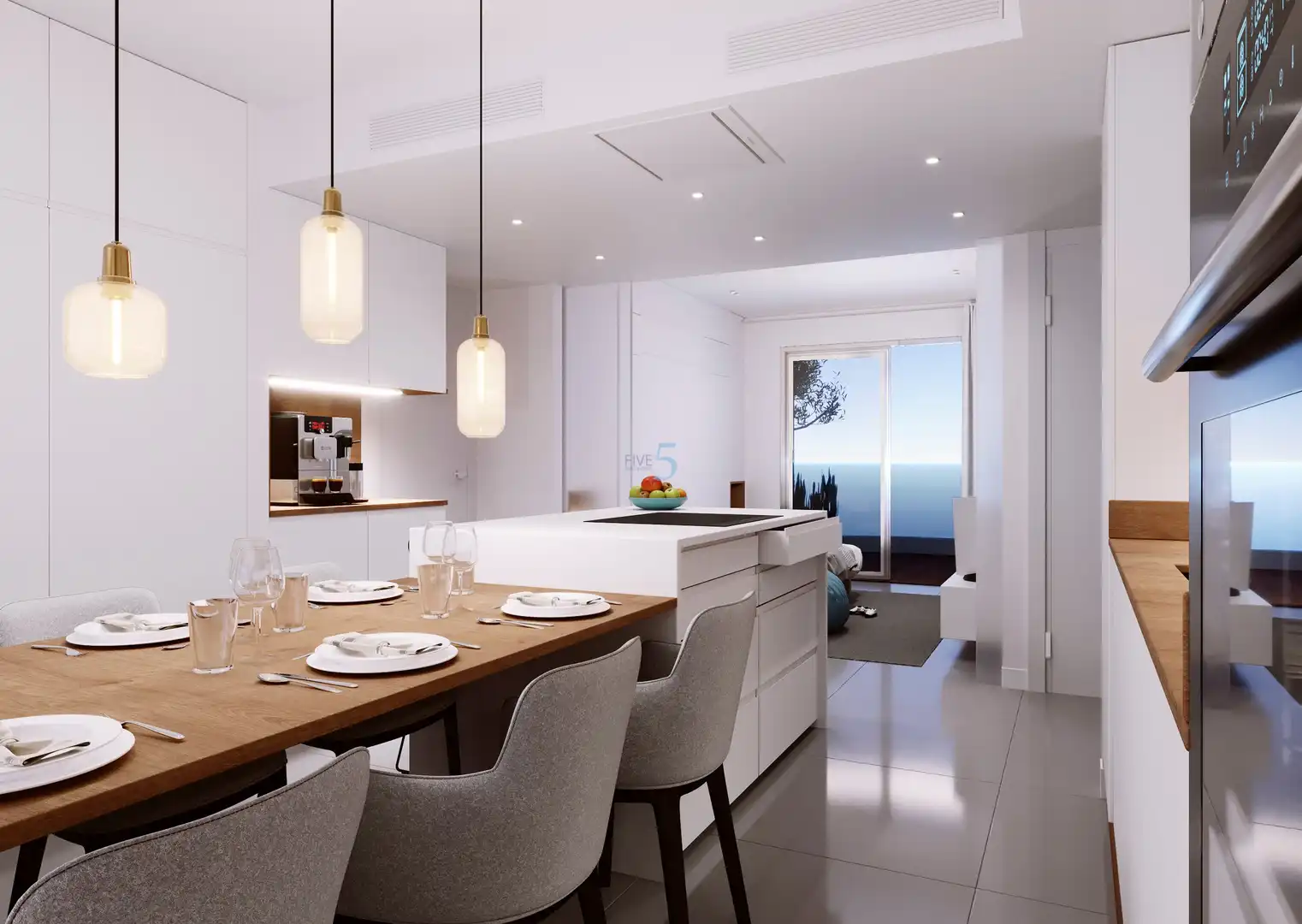 Cocina de Ático en venta en La Manga del Mar Menor con Piscina