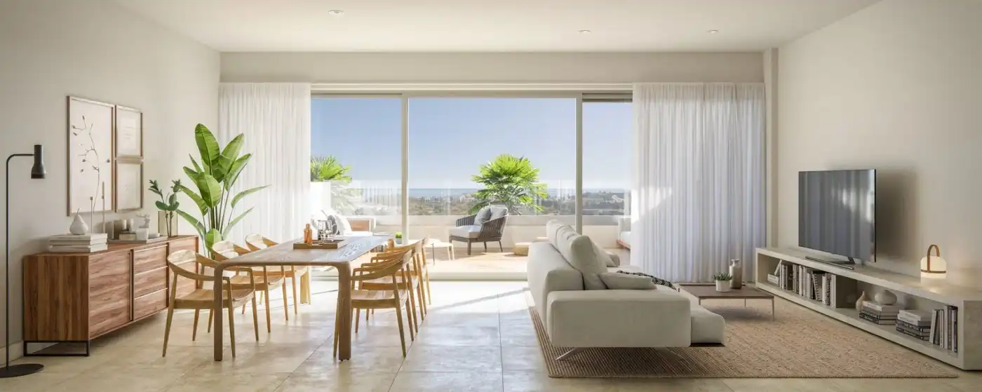 Sala de estar de Ático en venta en Estepona con Aire acondicionado, Calefacción y Terraza