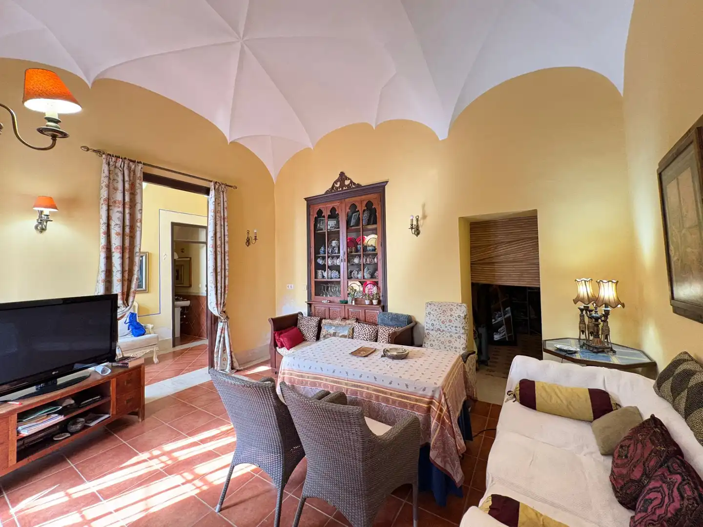 Dining room of Houses for sale in Lobón  with Terrace, Storage room and Furnished