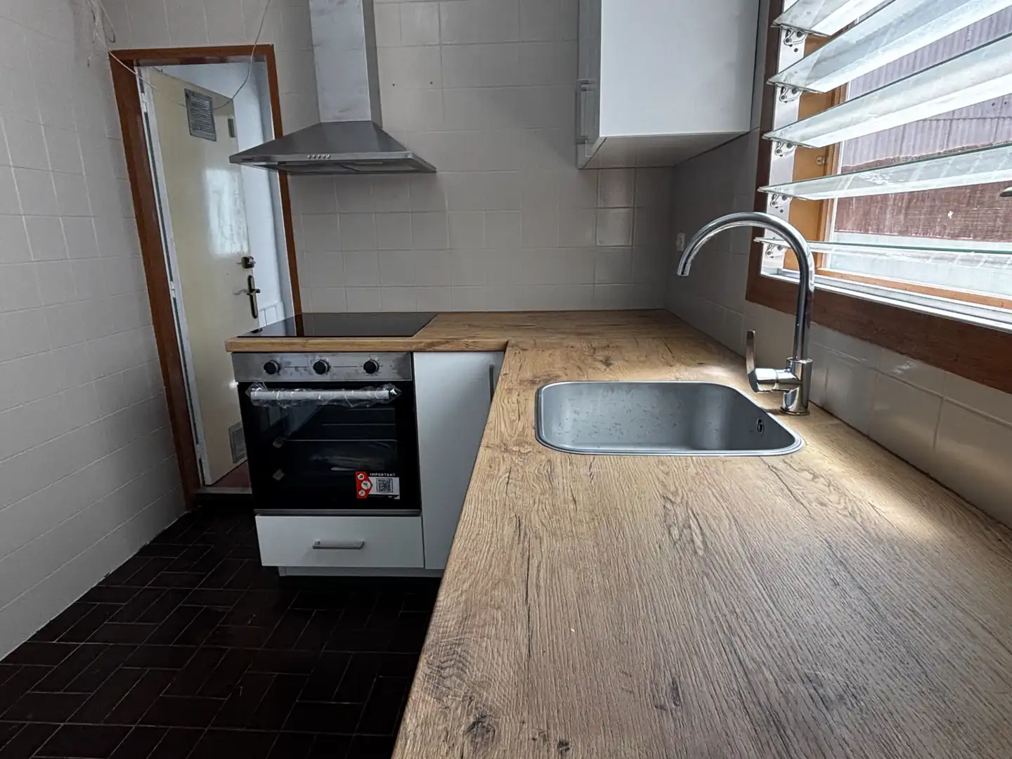 Kitchen of Flat for sale in Terrassa  with Heating, Parquet flooring and Terrace