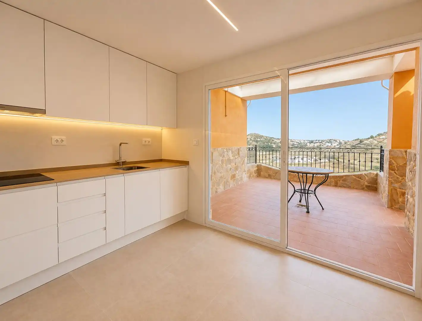 Kitchen of Attic for sale in Aspe  with Air Conditioner, Terrace and Storage room