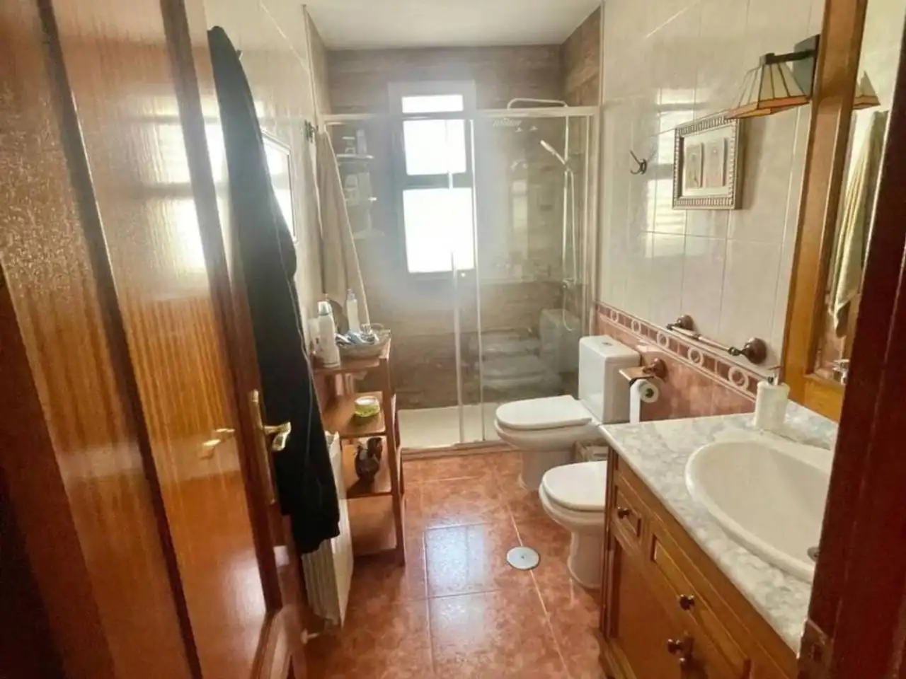 Bany de Casa adosada en venda en Don Benito amb Aire condicionat i Terrassa