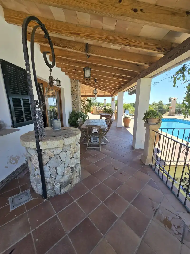 Terrasse von Haus oder Chalet zum Verkauf in Campanet mit Klimaanlage, Heizung und Privatgarten