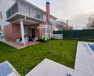 Exterior view of Single-family semi-detached for sale in Aldearrubia  with Heating, Swimming Pool and Balcony