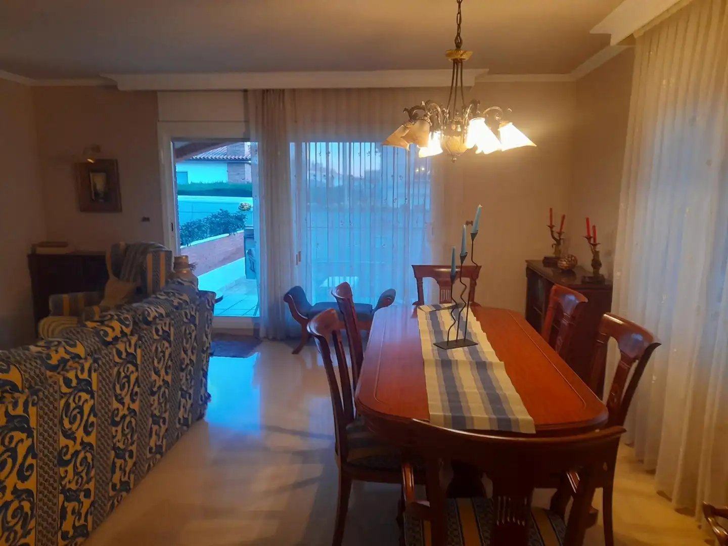 Esszimmer von Haus oder Chalet zur Miete in Premià de Mar mit Klimaanlage, Terrasse und Balkon