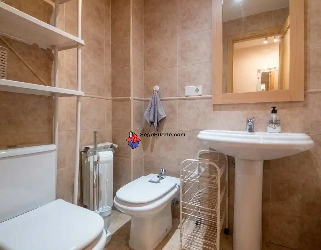 Badezimmer von Wohnung zum Verkauf in Bernuy de Porreros mit Heizung, Terrasse und Abstellraum