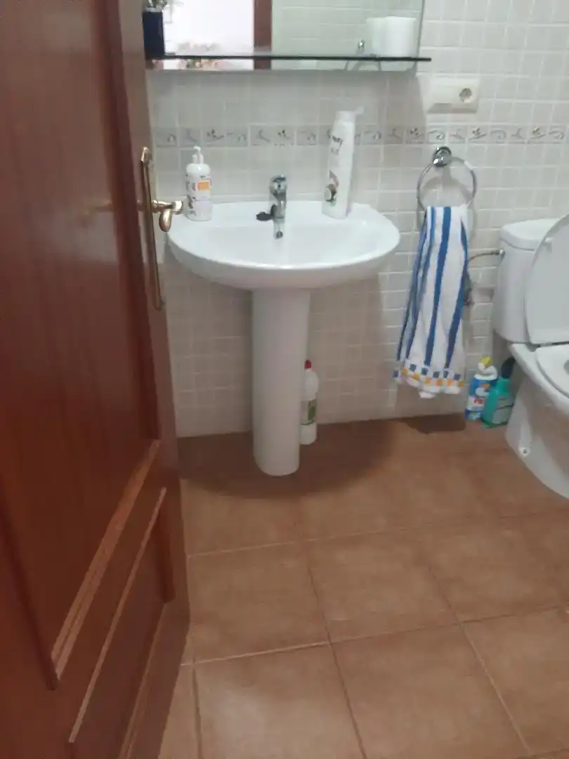 Badezimmer von Erdgeschoss zum Verkauf in Elche de la Sierra mit Möbliert, Ofen und Waschmaschine