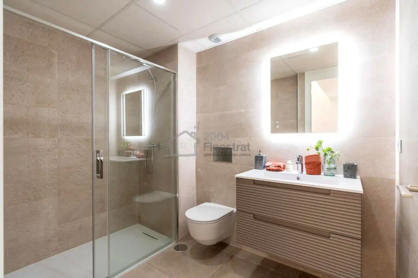 Baño de Casa adosada en venta en La Nucia con Aire acondicionado, Jardín privado y Terraza