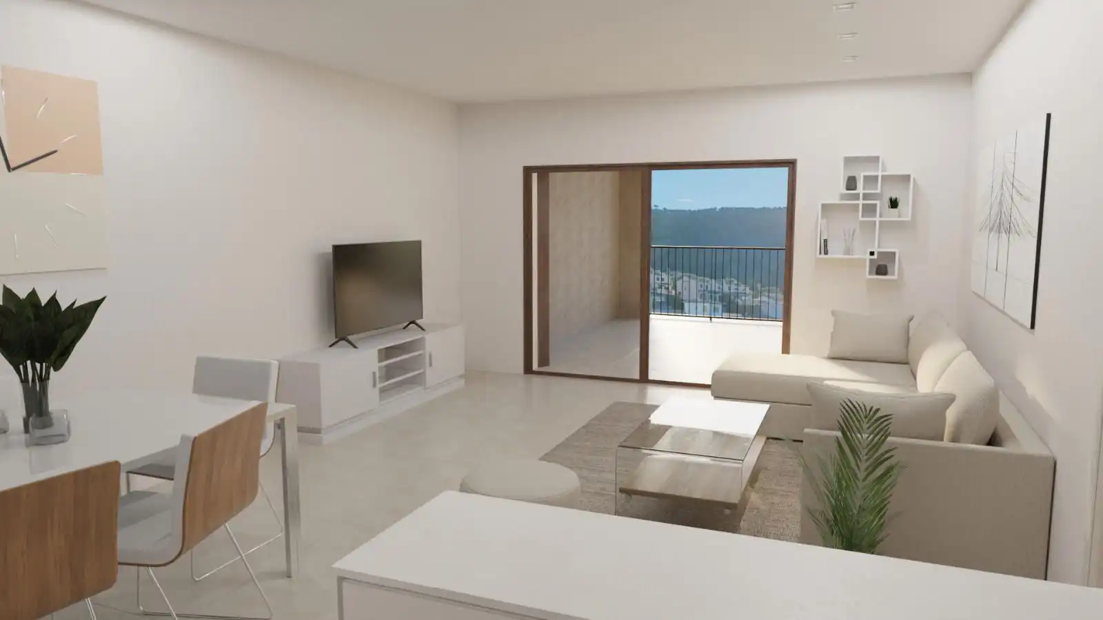 Sala de estar de Apartamento en venta en Bunyola con Aire acondicionado, Calefacción y Terraza