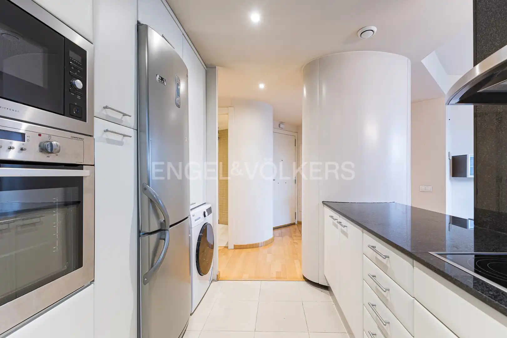 Küche von Wohnung zur Miete in Barcelona mit Klimaanlage, Heizung und Parkett