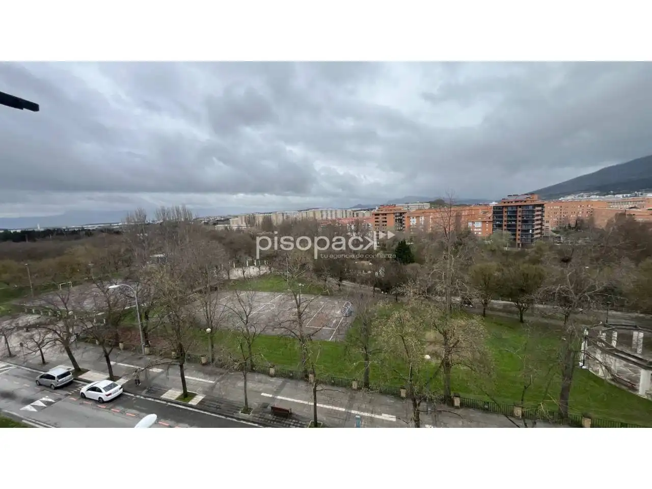 Exterior view of Flat for sale in  Pamplona / Iruña  with Heating, Parquet flooring and Alarm