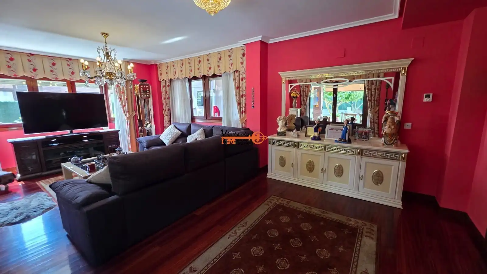 Sala de estar de Casa o chalet en venta en Guriezo con Calefacción, Jardín privado y Piscina
