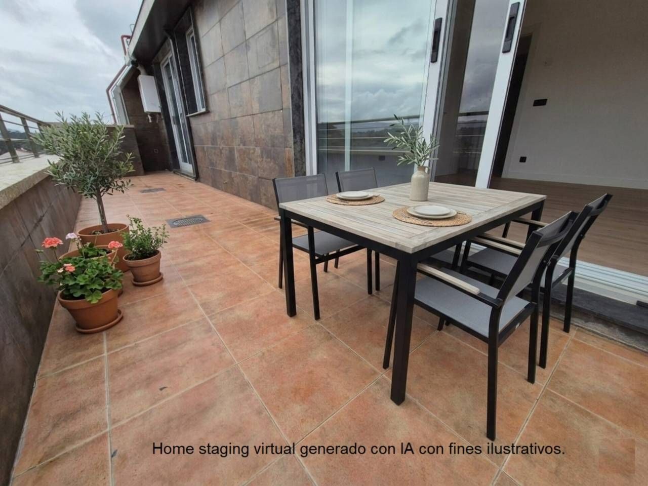 Terrace of Attic for sale in Salvaterra de Miño  with Heating, Terrace and Storage room