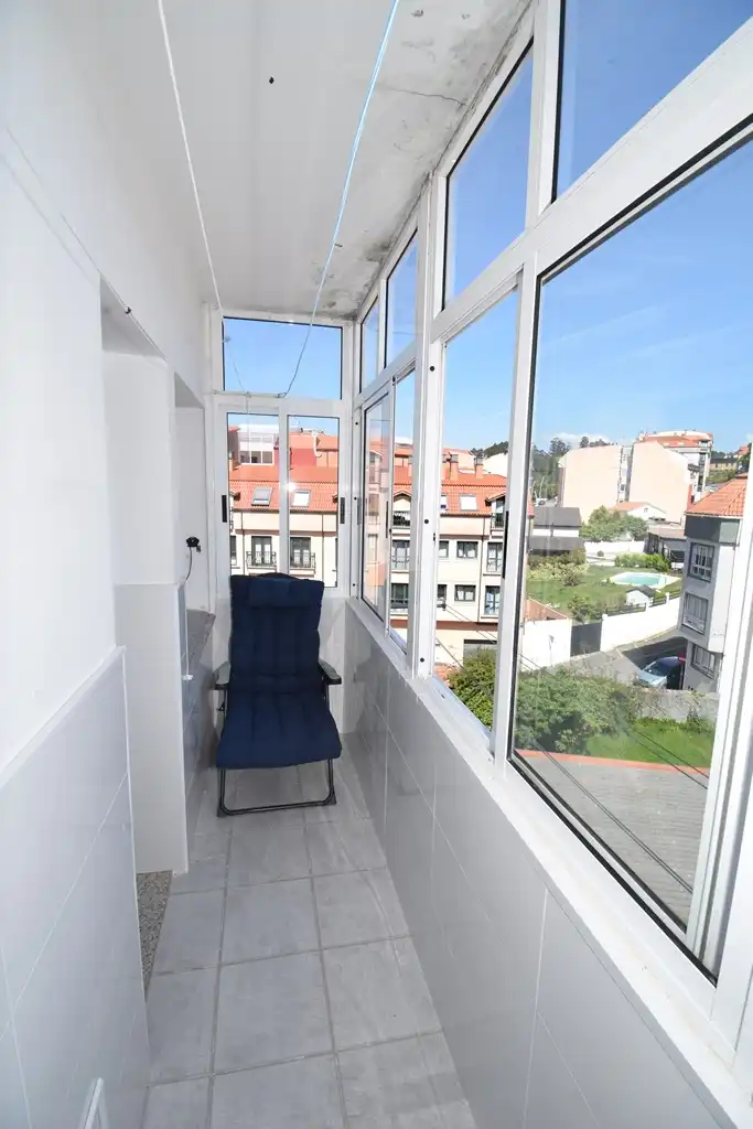 Balcony of Flat for sale in Miño  with Terrace, Furnished and Washing machine